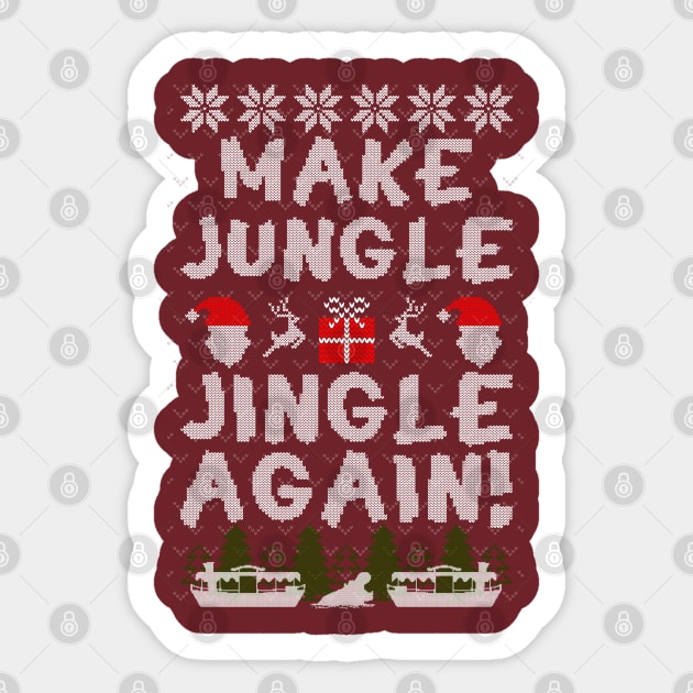 Jingle Cruise Ugly Christmas Sweater #2 Sticker by The Skipper Store